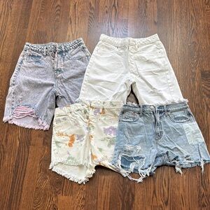 🥳🥳Denim and White Women's Shorts Collection